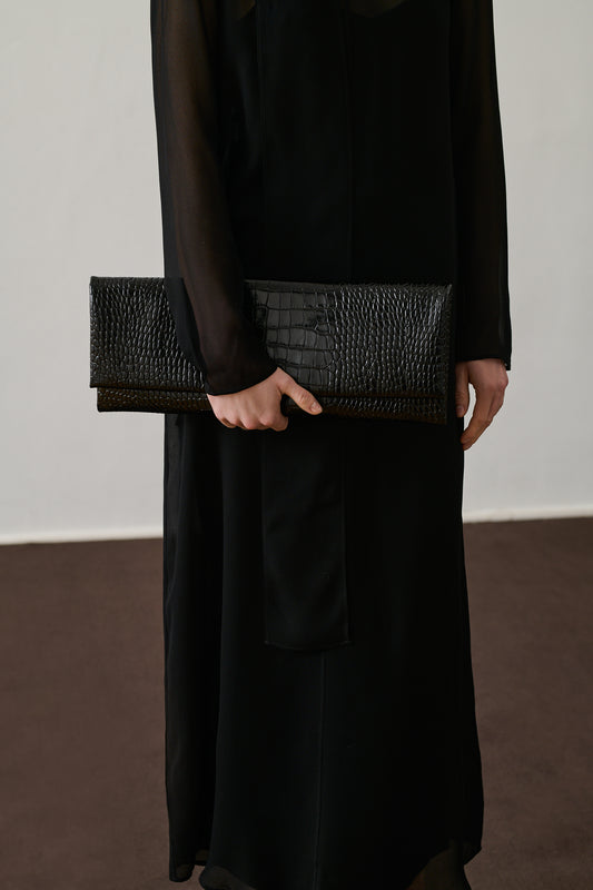 Pochette Pirrie - Noir - Cuir - Femme