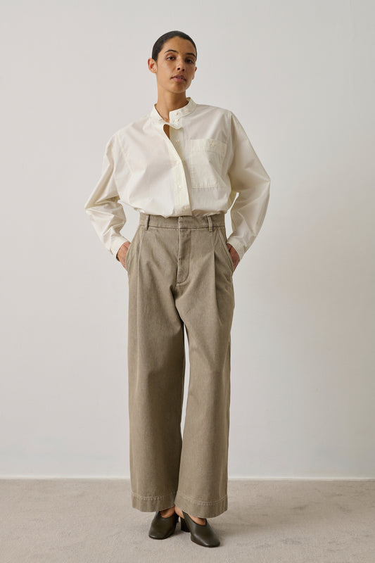 Pantalon Devy - Beige - Coton - Femme