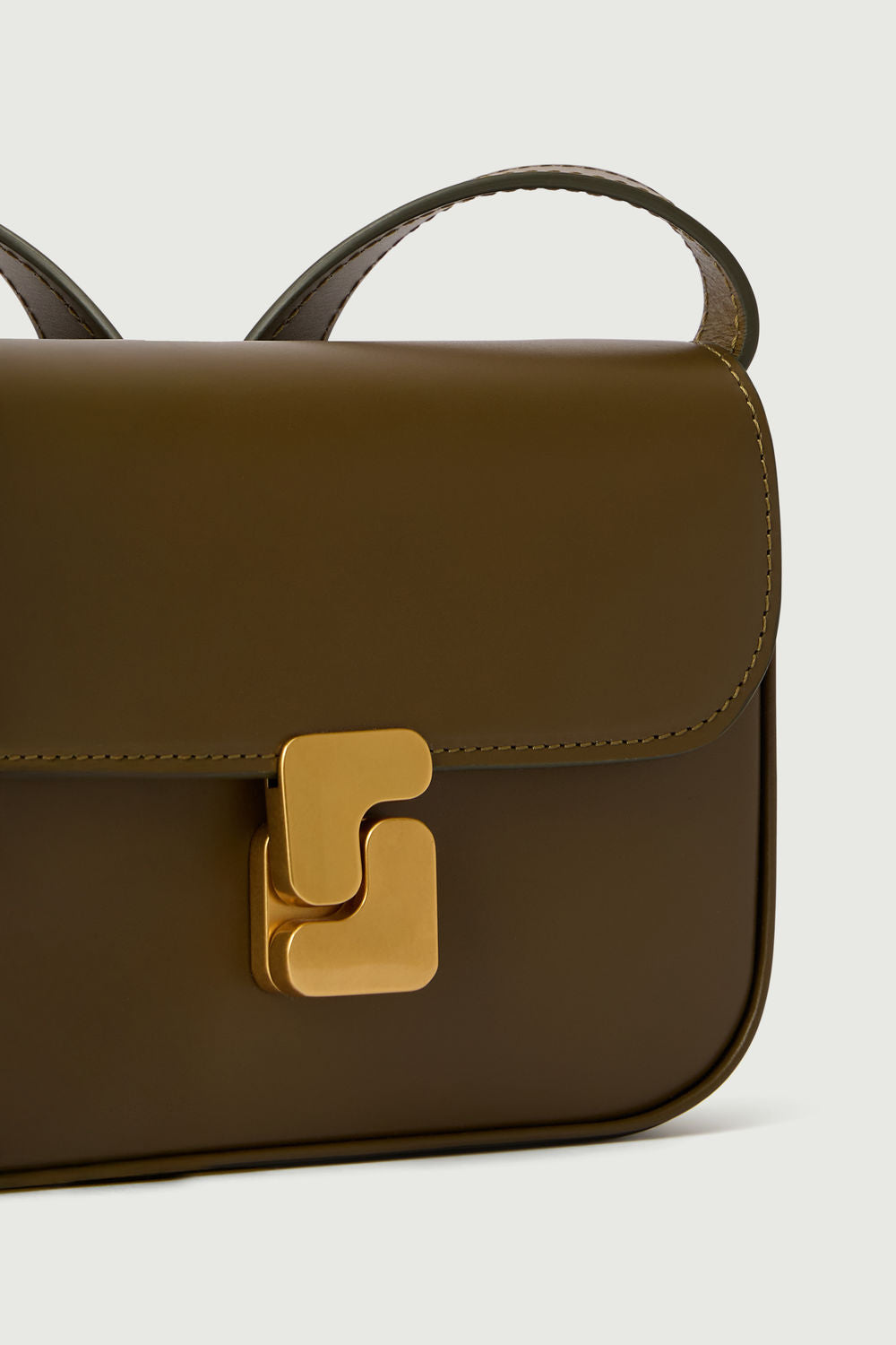 Sac Bell Very Mini - Kaki Doré - Cuir - Femme vue 4